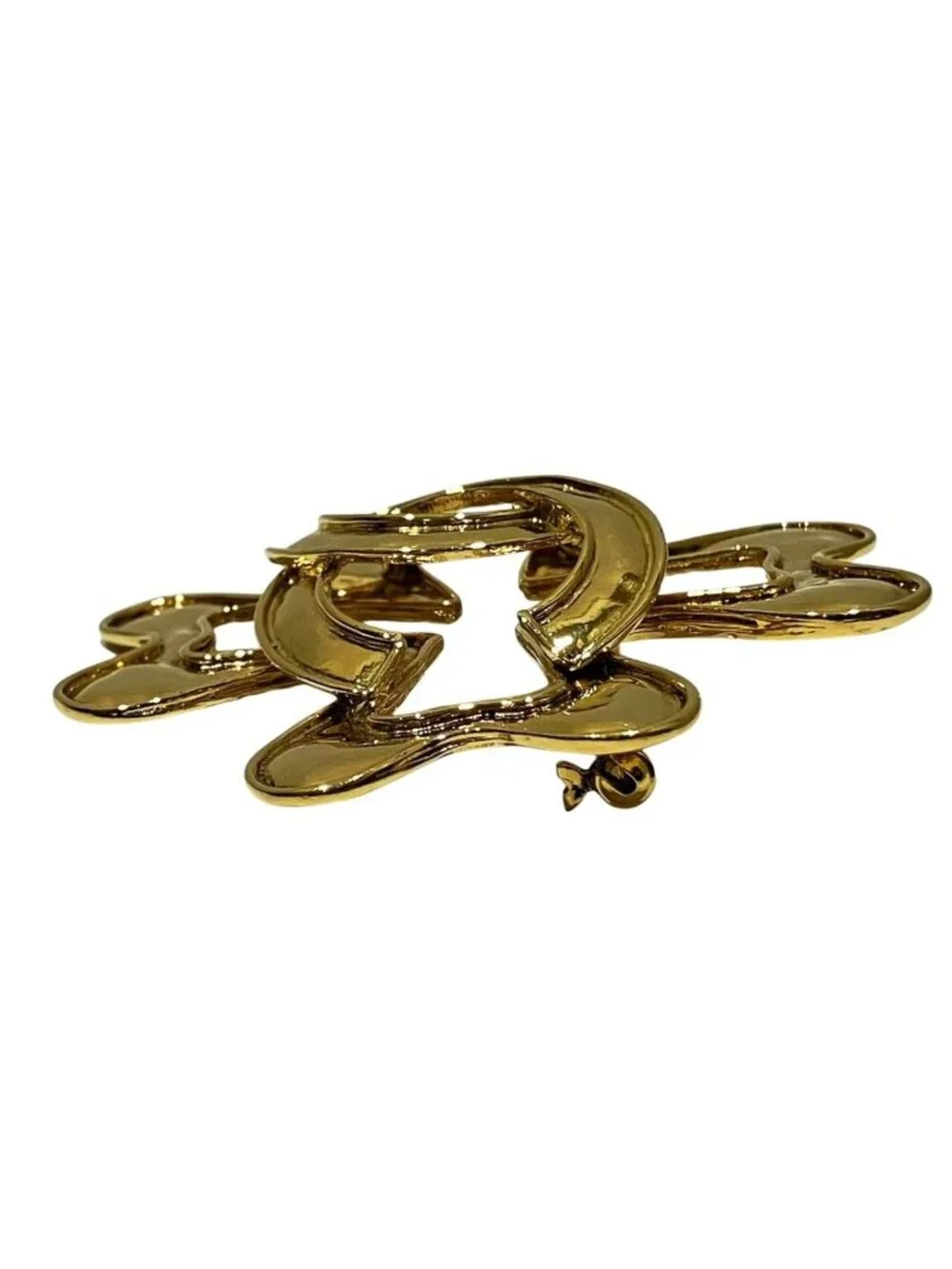 Chanel CC Logo Brooch Alloy